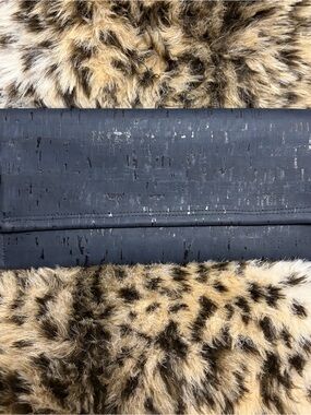 Navy Cork Clutch #1062